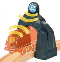 Vláček barevný 60cm baby mašinka s očima + 2 vagónky plast