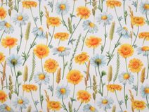 Dekorační látka Loneta květy METRÁŽ