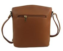 Crossbody dámská měkká kabelka tmavě šedá