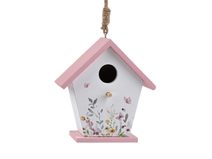 Dřevěná ptačí budka malovaná