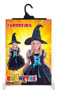 Kostým čarodějnice tmavá, klobouk vel. S