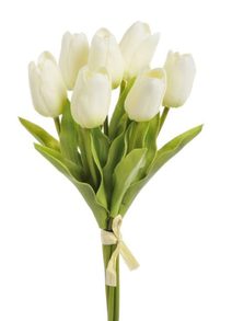 Kytice bílých tulipánů 7 kusů
