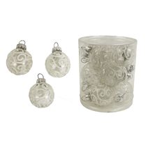 Vánoční ozdoba, sada 12ks S0202 - dia 3 x 3,5 cm