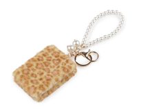 Plyšové kosmetické zrcátko / přívěsek na kabelku