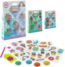 GRAFIX Diamantové samolepky kreativní set lepení kamínků diamond painting 3 druhy