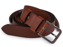 Pánský kožený pásek z buvolí kůže šíře 4 cm