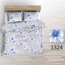 Povlečení hladká bavlna LUX - Merga - modré 140x200+70x90 cm