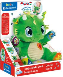 CLEMENTONI CLEMMY Baby dráček interaktivní na baterie Světlo Zvuk PLYŠ