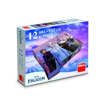 Kostky kubus Ledové království/Frozen dřevo 12ks