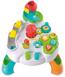 CLEMENTONI Baby veselý hrací stolek s aktivitami na baterie Světlo Zvuk