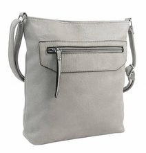 Malá béžová crossbody kabelka s pruhy H0439