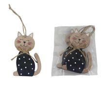 DEKORACE kočka k zavěšení, 2 ks D6771 -10cm
