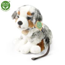 Pejsek Hugo sedící 30cm se srdíčkem 2 barvy