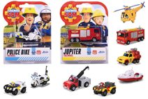 DICKIE Auto hasičské volný chod funkční vodní dělo na baterie Světlo Zvuk