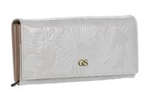 GROSSO Kožená dámská peněženka RFID šedo-černá v dárkové krabičce