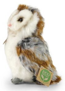 PLYŠ Pták Sova Pálená 17cm Eco-Friendly *PLYŠOVÉ HRAČKY*