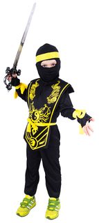 Kostým pro děti NINJA pavouk, vel. M