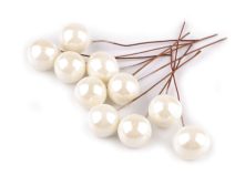 Kuličky / bobule na drátku ke tvoření Ø1,5 cm 10 kusů