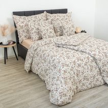 Prodloužené krepové povlečení 140x220, 70x90cm ESTER růžová