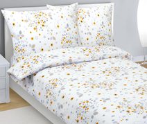 Povlečení krepové Šedá,Žlutá 80/323