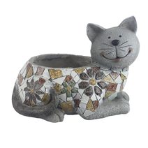 Dekorace k osázení kočka X6595 - 33 × 23 × 25 cm