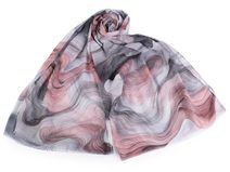 Letní šátek / šála se zlatým potiskem 70x175 cm