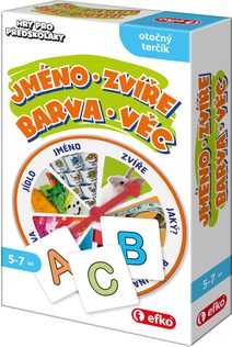EFKO Hry pro předškoláky Jméno Zvíře Barva Věc *SPOLEČENSKÉ HRY*