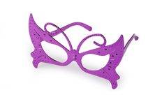 Karnevalové brýle motýl, kytara metalické