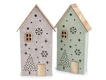 Vánoční filcový domeček svítící