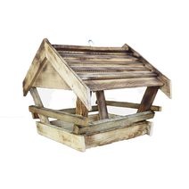 Krmítko pro ptáčky dřevěné opalované velké 097116/3 - 33 × 36 × 30 cm