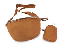Kabelka crossbody s pouzdrem semišová 29x19 cm