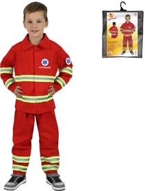 KARNEVAL Šaty záchranář český potisk vel. S (105-116cm) 4-6 let *KOSTÝM*