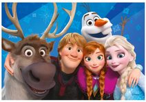 Puzzle Frozen 2 - Hlavní postavy 4x54 dílků 13x19cm skládačka v krabici