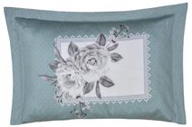 Povlak na polštář saténový panel KENZO zelené