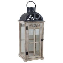 Dřevěná lucerna D7093/B - 59.5 cm