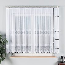 Kusová záclona Miranda s olůvkem 140x250 cm