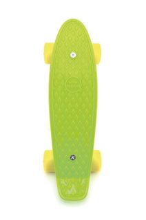 Skateboard - pennyboard 43cm, nosnost 60kg plastové osy, černá, červená kola