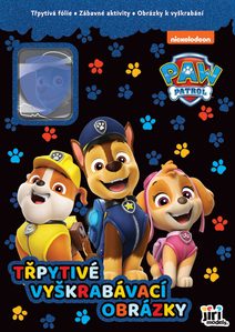 JIRI MODELS Třpytivé vyškrabávací obrázky + omalovánky Tlapková Patrola