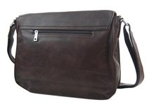 Moderní velká crossbody kabelka 74-MH koňaková hnědá