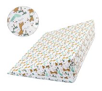 Klínový podhlavník Béžová,Zelená,Bílá 2005/401 80x50x20 cm