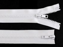Zip kostěný 5 mm dělitelný 2 jezdce 100 cm (bundový)