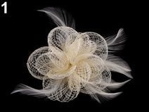 Fascinátor / brož květ Ø10 cm