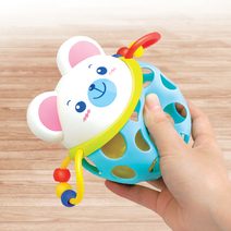 Volant modrý plast 20cm na baterie se zvukem v sáčku český design