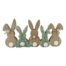 Velikonoční dekorace zajíčci D7661 - 30x2x14,5
