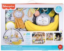 FISHER PRICE Baby xylofon tahací zábavný na kolečkách 8 kláves plast