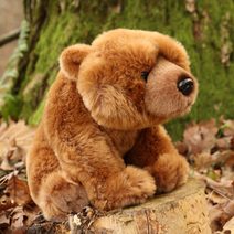 Plyšový medvěd Grizzly sedící 30 cm