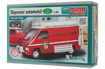 Stavebnice Monti System MS 45 Dopravní automobil Renault Trafic 1:35 v krabici 22x16x5cm