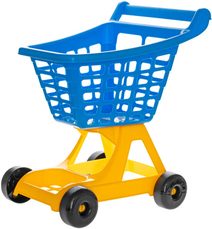 Nákupní vozík dětský barevný 56x47x37cm 2 barvy plast