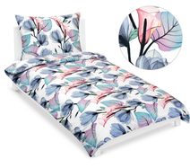 Povlečení bavlněné Modrá,Fialová,Růžová 90/450