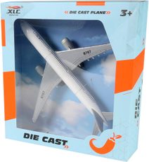 Letadlo dopravní kovové 19cm zpětný chod v krabici
